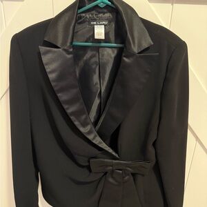 Black Tuxedo Blazer Elegant Size 12